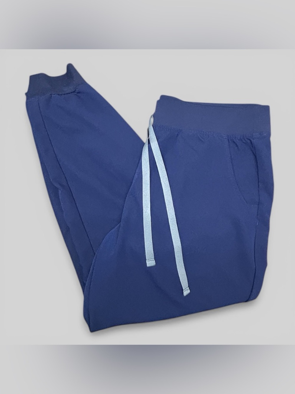 Figs Zamora Jogger Scrub Pants Navy Blue Size LP Large Petite